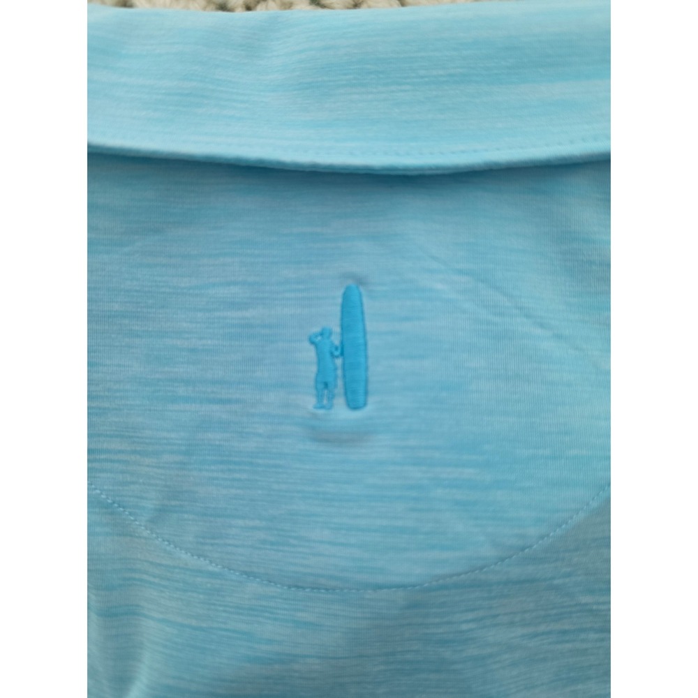 johnnie-O Polo Mens XXL Blue Excellent Pebble Beach Featherweight Long Sleeve - Picture 5 of 8